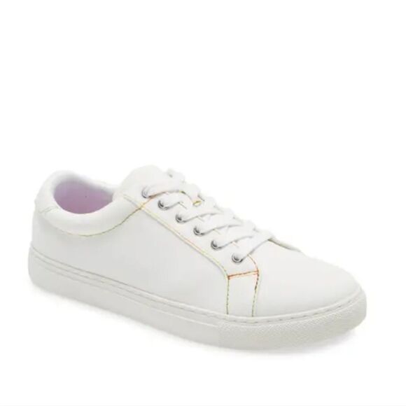 New BP. BE PROUD Quinn Pride Gender Inclusive Sneaker white tennis shoe 9 - Picture 1 of 4